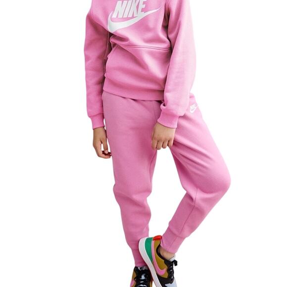 Nike Sportswear Big Kids Pink Club Fleece Sweatpants Joggers Size XL - Picture 6 of 14